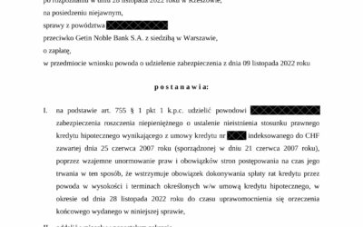 Wyrok z 28.11.2022 – Getin Noble Bank